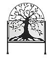 Plow & Hearth Arched Tree of Life Garden Gate | Laser-Cut Design | Metal | Black/Bronze Finish | Versatile | 36" W x 1¼"D x 36" H | Latch Closure
