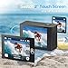 Action Camera 4K 60FPS with Touch Screen 20MP Waterproof Camera Underwater 131FT with EIS for Snorkeling Helmet Bike 170° Wide Angle Remote WiFi 5XZoom - Cool Black