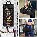 Tool Bag,Large Roll Up Tool Bag Organizer,13 Pockets Tool Roll Storage Pouch,Heavy Duty Portable Tool Storage Carrier Bag for Men,Mechanic,Electrician,Valentines Day Gifts for Men,Black