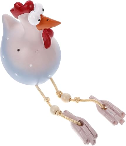 IMIKEYA Cajas de recuerdos de boda Adornos para mesa de adornos decorativos Gallo Estante de resina al aire libre estatuas pollo
