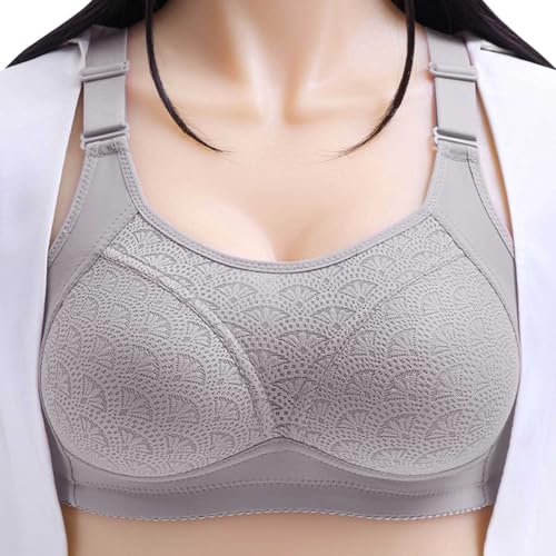 Soutien-gorge de sport sans couture grand bonnet taille 14 gris