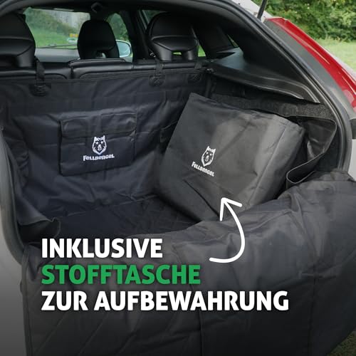 Fellbengel Hundetreppe Auto [mit einzigartiger Sicherheitsstufe] Hunderampe Auto klappbar - Einstiegshilfe Hund Auto - Hundetreppe große Hunde - Hundeleiter faltbar bis 60kg