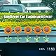 KOLZEMV 10 Stück Sonnenblumen Auto Armaturenbrett Dekorationen, auto deko, Mini Paste Wackelfigur Kopf Sonnenblume Auto Innenraum Deko Autospiegel Für Auto Innenraum Zuhause Schreibtisch Dekoration