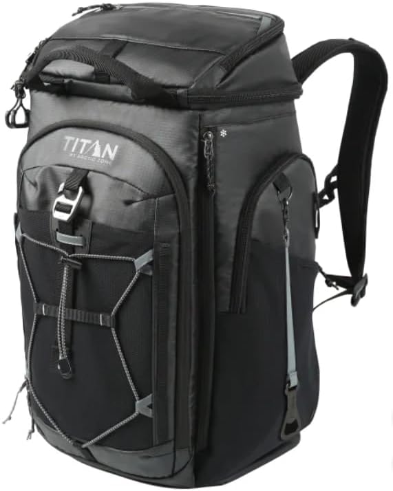 26 CANS Titan by Arctic-Zone Super Foam and Leak Proof Backpack Cooler - Black