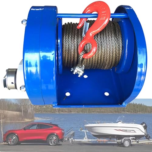 Cabrestante manual de alta resistencia, elevador de trinquete portátil con autobloqueo para camiones, motos acuáticas, caravanas, cuatrimotos, cabrestante horizontal para barcos, camping y uso al aire