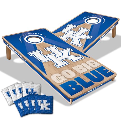 YouTheFan NCAA Kentucky Wildcats Slogan 2’ x 4’ All Wood Cornhole