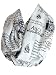Etwoa's Lewis Carroll Alice in Wonderland Book Quotes White Infinity Scarf, Large