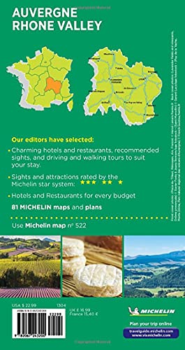 Michelin Green Guide Auvergne Rhone Valley: (Travel Guide) #TOP1