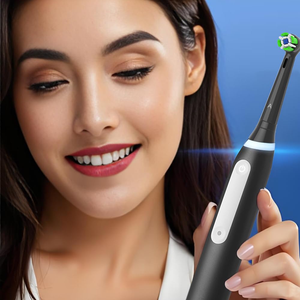 Brossette Compatible avec Oral-b iO Brosse, Brossette de Rechange Pour iO 2 3 4 5 6 7 8 9 10 Brosse à Dents Electrique 8 Noir