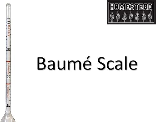 Miniatura 2 de Hidrómetro de jarabe de arce, mide el contenido de azúcar y humedad (densidad) de la savia hervida - Escala Baume y Brix - Calibrado para crear