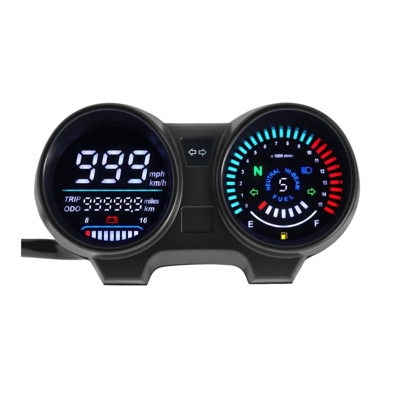 Contagiri contachilometri Per Strumenti Tachimetro Moto Per Titan 150 Pannello Cruscotto Digitale Elettronica LED Velocità Contagiri RPM Per