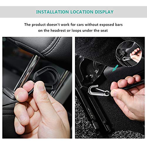 Prideep Dog Car Net Barrier 3 Layers With Auto Safety Mesh Organizer, Universal Stretchable Pet Barrier Backseat Storage Mesh Bag Dog Car Divider Net For Cars, Suvs-Drive Safely With Children And Pets #TOP4