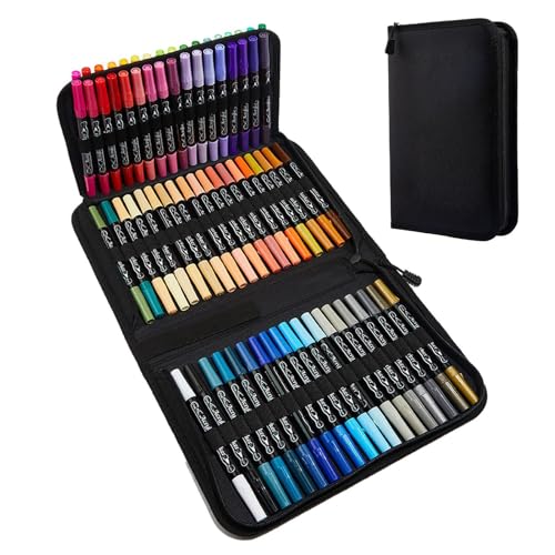 Derwrtup Juego de rotuladores acrílicos, 72 colores en el juego, rotuladores acrílicos para piedra, lienzo, madera, metal, cerámica, vidrio, manualidades, para lienzo, madera, metal, metal, vidrio