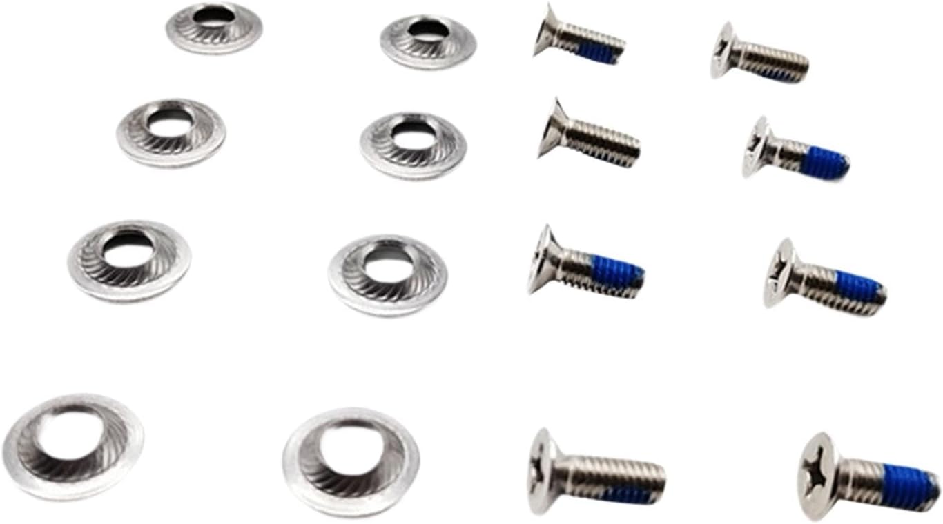 kowaku 8Pcs Snowboard Binding Screw Set Binding Hardware Countersunk Washers Snowboard Tuning Equipment Fasteners Fixed Accessories