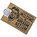 1art1 Batman Door Mat Floor Mat - The Joker, Welcome to Arkham Asylum (24 x 16 inches)