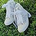 Bridal Shoes Wedding Sneakers, Personalized Shoes for Bride, Lace Bridal Tennis Shoes, Bride Platform Shoes Flat Sole (39 EUR / / 8,5 US) Off-White