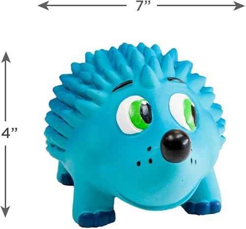Miniatura 6 de Outward Hound Tootiez Hedgehog Grunting - Juguete de goma de látex para perro, tamaño grande