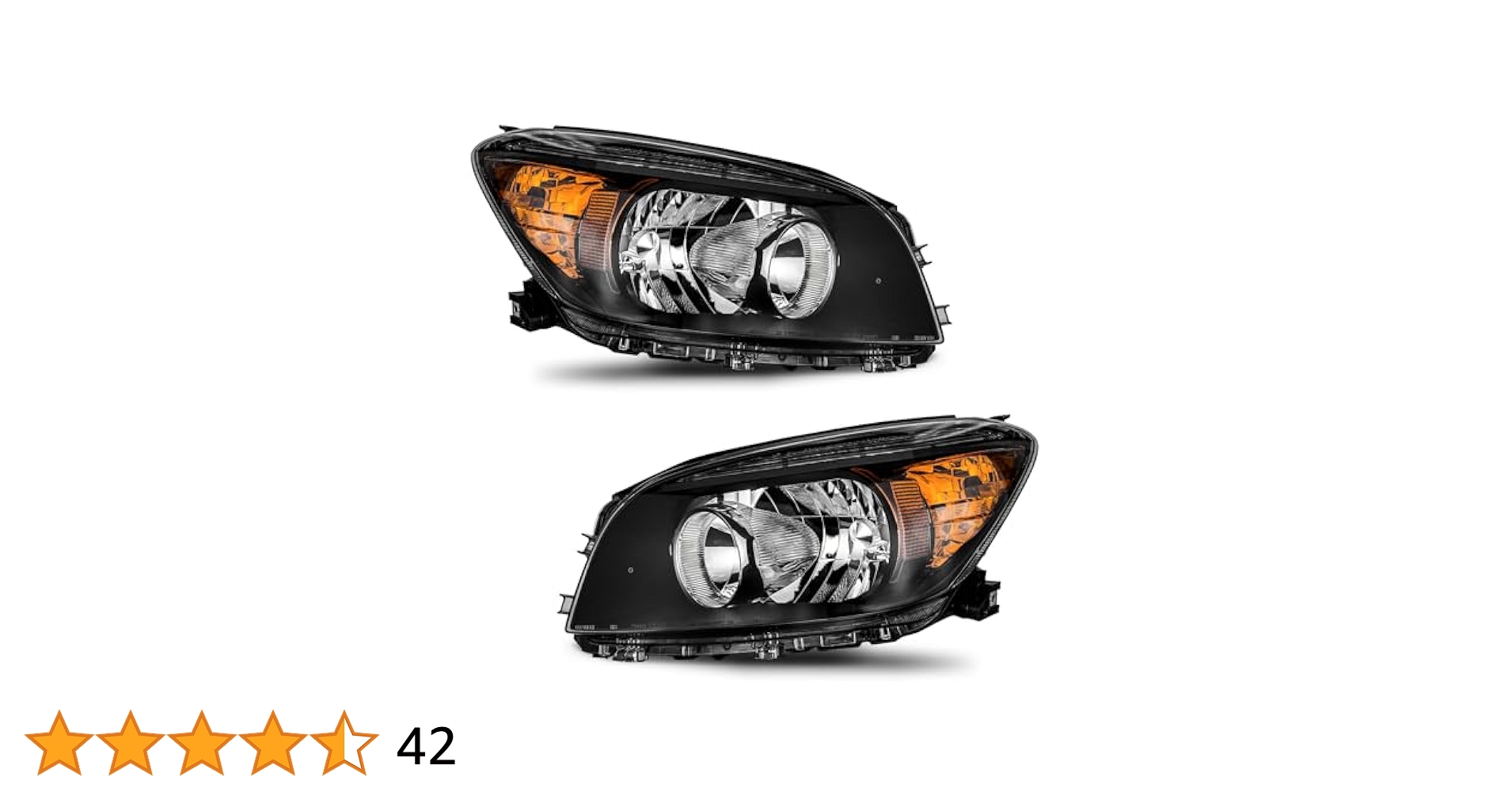 Amazon | WEELMOTO 2006-2008 トヨタ RAV4 ヘッドライト 交換用