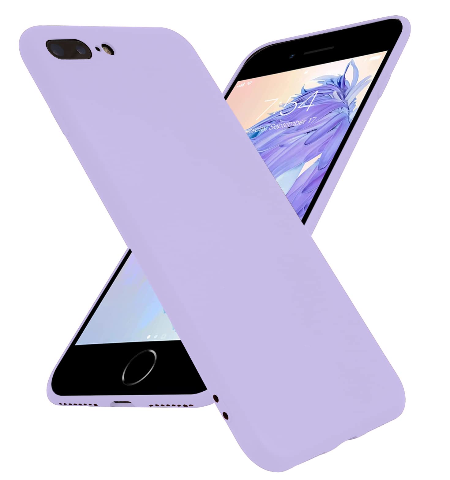 LOXXO® iPhone 7 Plus Cover, Liquid Silicone Gel Rubber Shockproof Candy Phone Cases for iPhone 7 Plus (Lavender Candy) (B081CYWQD2) Amazon Price History, Amazon Price Tracker