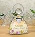 BANBERRY DESIGNS Angel Mother Candle Holder - Stained Glass Mom is My Angel Saying - Glass Wings and Floral Design Candleholder - Mom Gifts