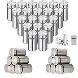 ✅ 【Materiali di alta qualità】 I chiodi per viti distanziali in vetro sono realizzati in acciaio inossidabile, superficie liscia, robusti e durevoli. Che può essere utilizzato all'interno e all'esterno, resistente ai graffi, resistente all'olio, durevole e bello. La parte del fermo è realizzata in ferro zincato per una maggiore durata. Le viti utilizzabili sono fissate attraverso il cartello, montalo alla parete per un aspetto pulito e professionale.
