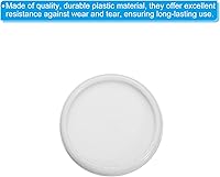 Vista 4 de PATIKIL Discos de encuadernación de libros de plástico de 0.945 in, paquete de 33 discos de expansión de disco redondos para planificador de Blanco