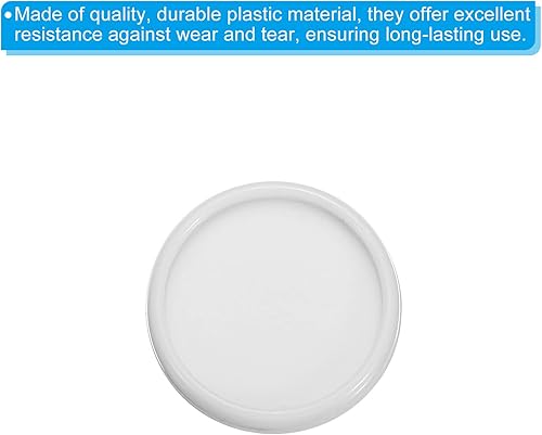 Miniatura 10 de PATIKIL Discos de encuadernación de libros de plástico de 1.102 in, paquete de 33 discos de expansión de disco redondos para planificador de