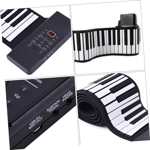 Alasum 1 Set 88 Roll 88 Touches De Piano 88 Touches Instrument De Piano Piano Électronique Portable Instrument De Musique 88 Touches Piano Électronique Clavier En Silicone Piano Pliable - Les Beatles, Paul McCartney, John Lennon, RIngo Starr, George Harrison Alasum 1 Set 88 Roll 88 Touches De Piano 88 Touches Instrument De Piano Piano Électronique Portable Instrument De Musique 88 Touches Piano Électronique Clavier En Silicone Piano Pliable – Image 4