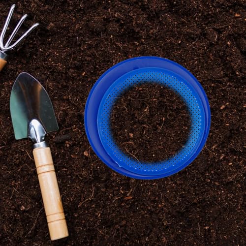 Criba de tierra para jardín POPETPOP 4.29 pulg plástico miniatura 7