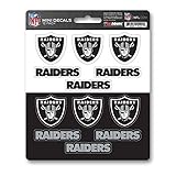 Polyvinylchlorid ProMark NFL Oakland Raiders Aufkleber-Set Mini 12 Stück, Teamfarben, Einheitsgröße