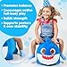 JITTERYGIT Baby Shark Bouncy Animal Plush - Daddy Shark Official Nickelodeon Music & Sing Toy - Christmas & Birthday Gifts for Kids & Toddlers (Boys & Girls) Ages 2-4 Years Old (Blue)