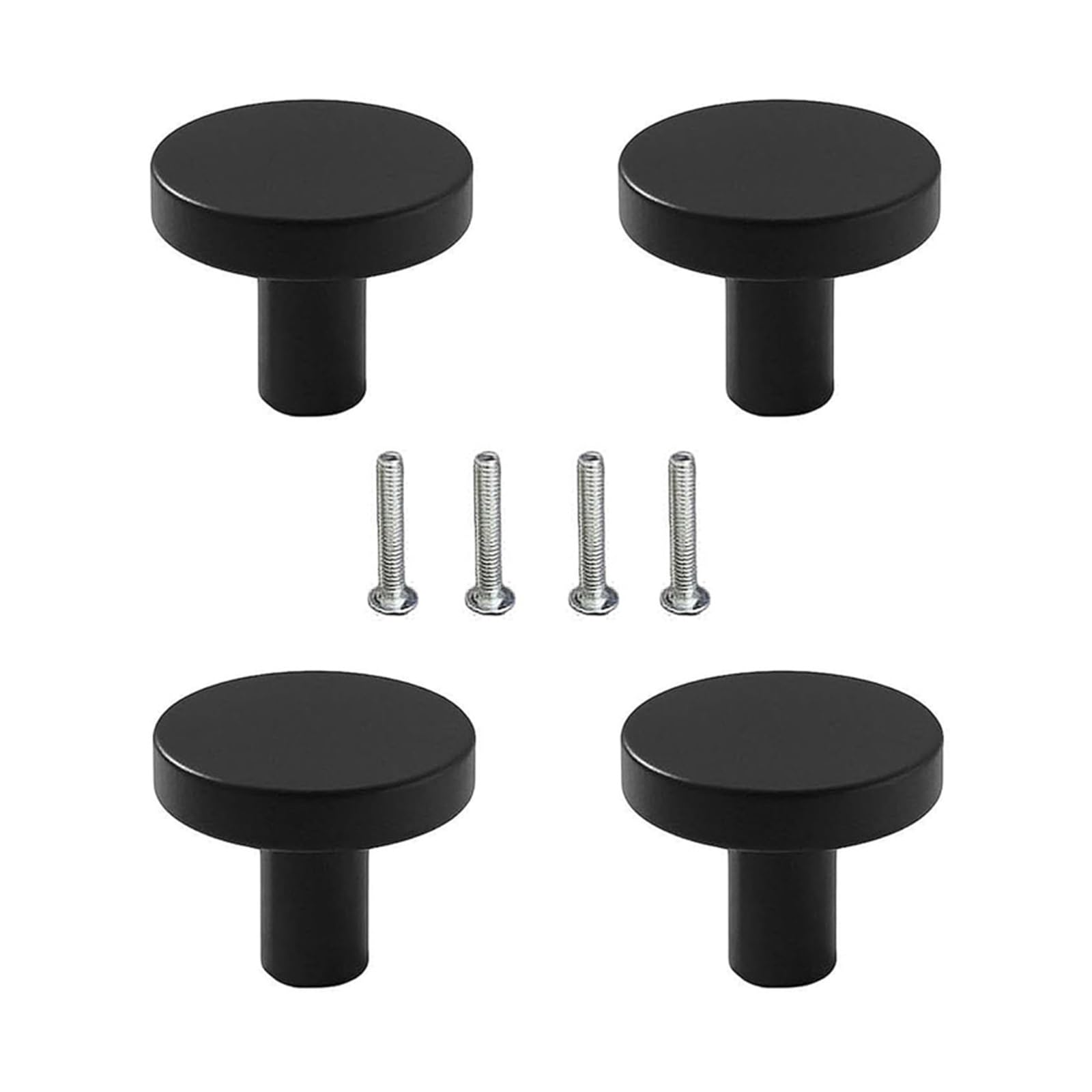 Xavren One Color Round Cabinet Knobs 10Pcs 25Mm Round Metal Cabinet Knob With Screw