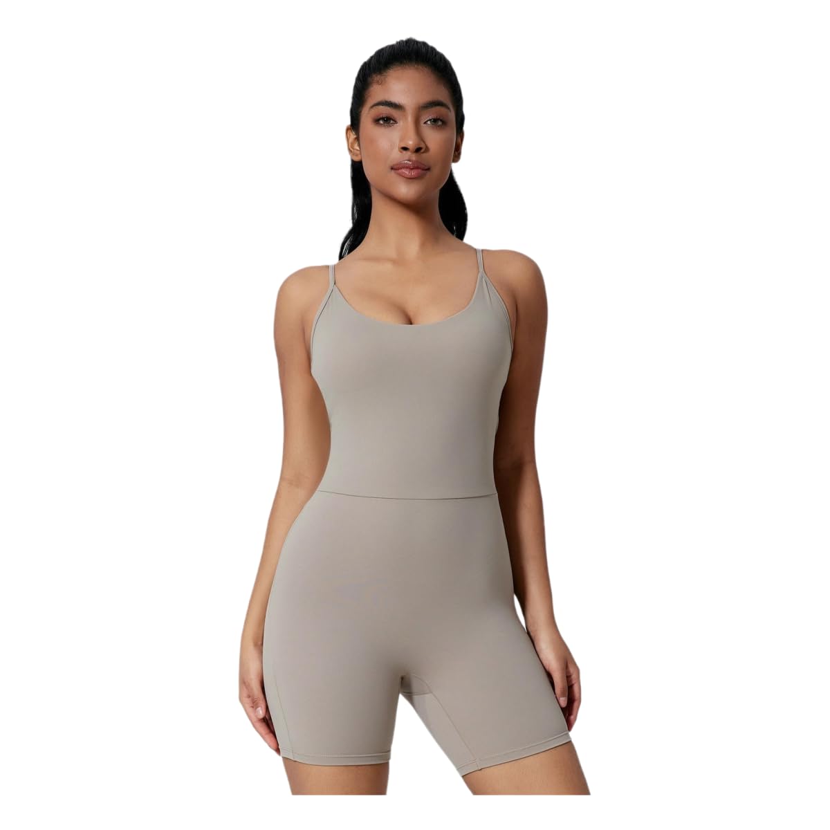 Damskie ubrania do jogi piękny kombinezon z tyłu spodenki sportowe slim fit outdoorowe bieganie fitness rajstopy