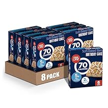 Fiber One 70 Calorie Soft-Baked Bars, Birthday Cake, Snack Bars, 8 ct Pack of 1