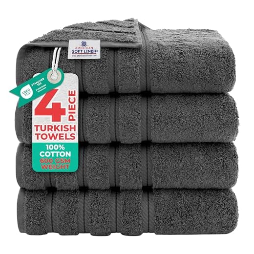 American Soft Linen Luxury 4 Piece Bath Towel Set