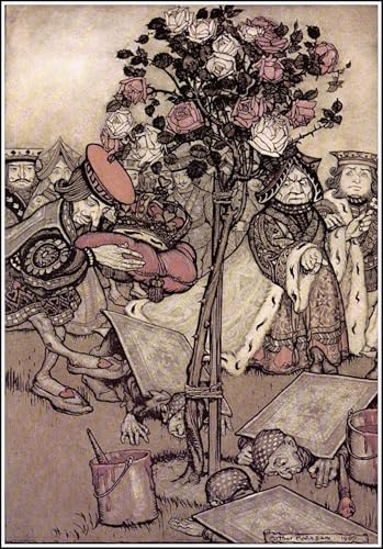 Affiche décorative Alice au pays des merveilles Arthur Rackham le cadeau idéal de 60x90cm