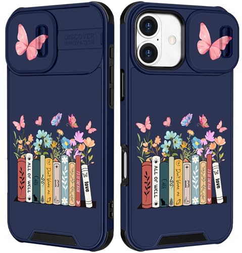 Image of Funermei for iPhone 16 Case - Women Girls Cute Phone Cover Girly Pretty Aesthetic Book Unique Design with Camera Cover Funda for Apple for iPhone 16