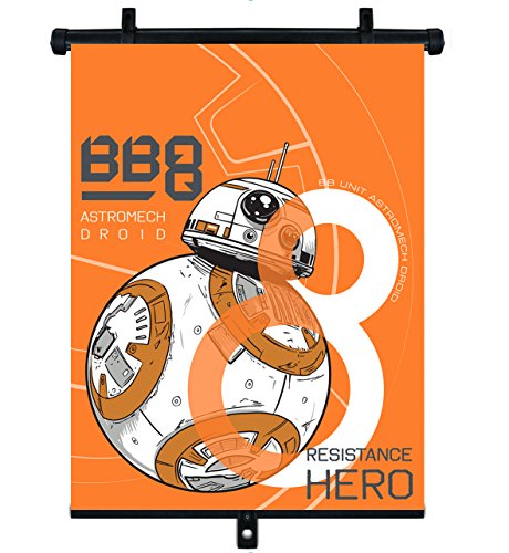 SEVEN POLSKA 9320 Disney Abat-jour rétractable pour voiture BB8 Star Wars Multicolore 250 g