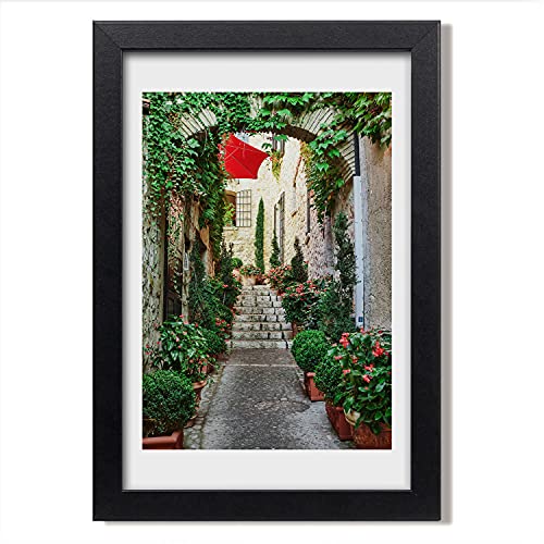 Cadre MDF 20x30 cm Tulup avec photo déco Les rues de France