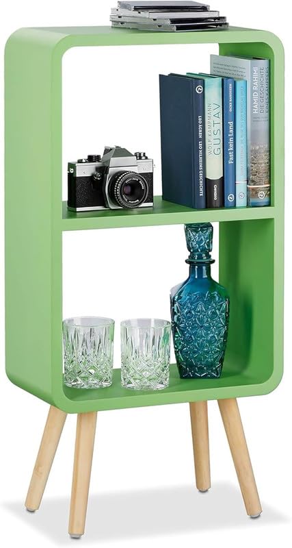2 Tier Wooden Book Shelf for Home Library Book Stand Rack for Kids Self Organizer Storage for Living & Study Room-image-46