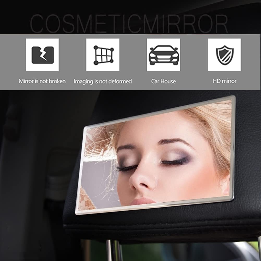 Samochodowe lusterko do makijażu, osłona przeciwsłoneczna, lusterko kosmetyczne, do samochodu Visera de Coche, Respaldo Asiento de Coche