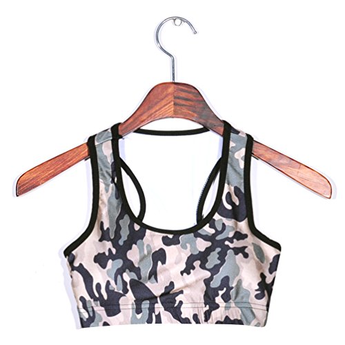 Image of Sister Amy Women's Aerobics Gym Dance Yoga Vest Printed Sports Bra Top Vest