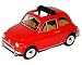 Produktbild Bburago FIAT 500L Klassik Rot Ur Modell ab 1957 18-22099 1/24 Modell Auto mit individiuellem Wunschkennzeichen