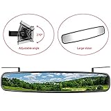 Kemimoto Golf Cart Rear View Mirror, 17' Extra Wide Panoramic Rearview Mirrors Without Vibration &...