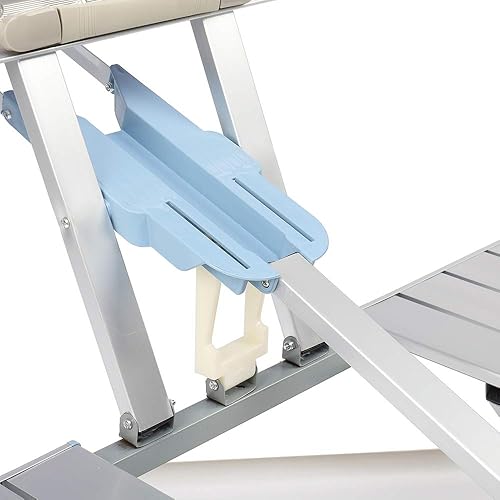 Miniatura 5 de Mesa plegable de picnic para 4 personas, mesa de altura ajustable con 4 asientos, para interiores y exteriores, portátil, para maleta, mesa de