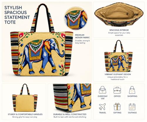 Image of Designer Elephant Handbag for Women Stylish Big Hand Bag for Women Shoulder Hand Bag for Office Use