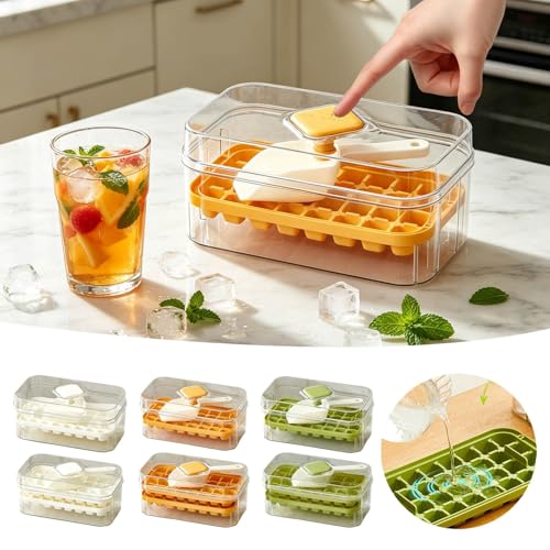 Molde para cubitos de hielo con tapa y cucharón, pack 2 miniatura 7