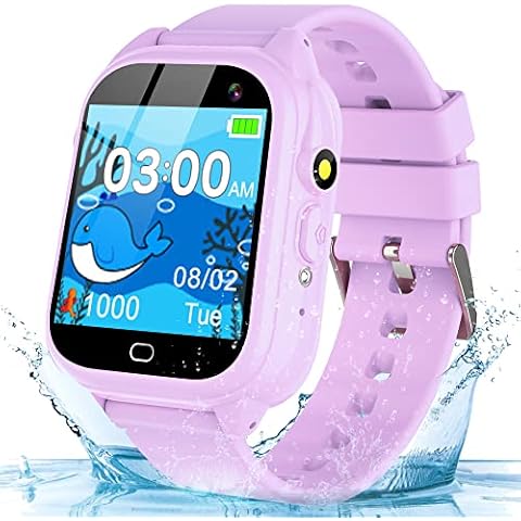 Phyulls Kids Smart Watch Gifts for Girls Age 5-12, 26 Games HD Touchscreen Watches with Video Alarm Camera Music Flashlight 12/24 hr Educational Toys Birthday Gift Ages 6 7 8 9 10 Cover