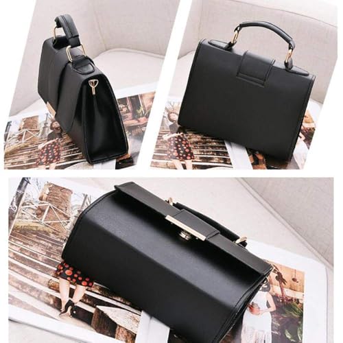 Summer Fashion Women Bag Leather Handbags PU Shoulder Bags Small Flap Crossbody Bags for Women Messenger Bags,Black2