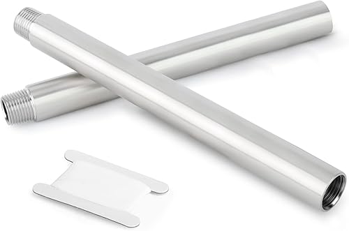Miniatura 35 de TAISHER 2 accesorios de tubería de acero inoxidable, 1/4 pulgadas NPT x 1/4 pulgadas NPT macho roscado, tubo fundido de pezón de 10 pulgadas